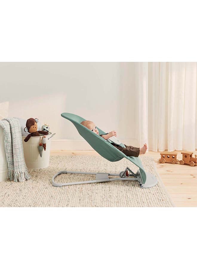 BABYBJORN Bouncer Balance Soft, Woven/Jersey, Light Sage/Grey - Image 4